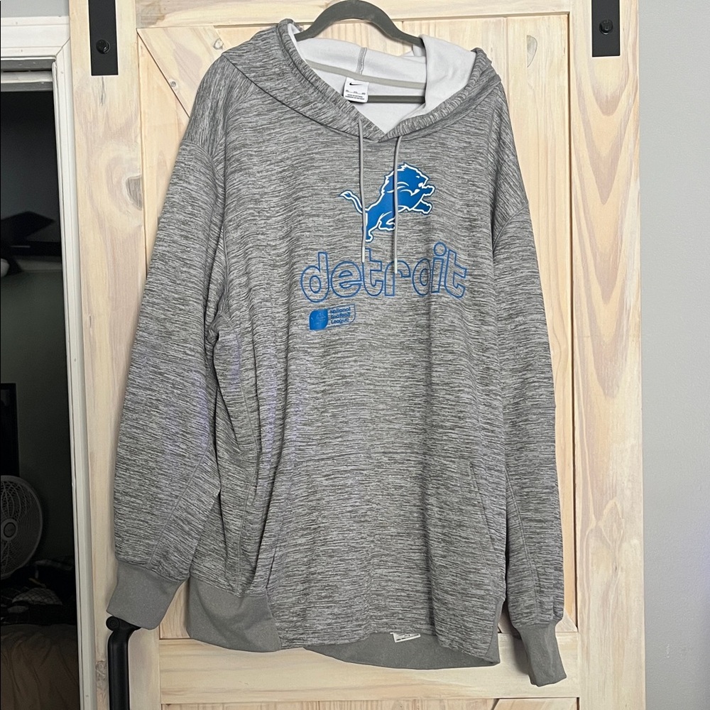 Nike Gray and Blue Hoodie